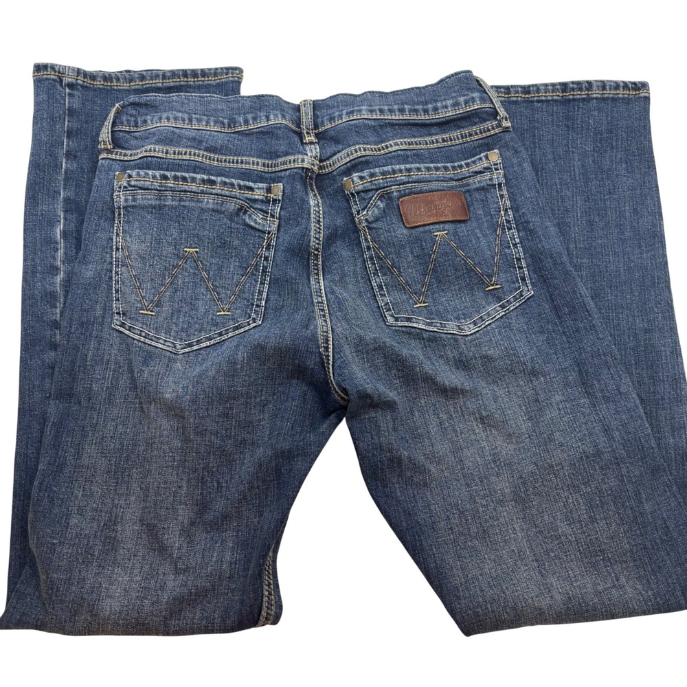 Wrangler Retro Slim Boot Jeans Mens 31x32 Blue Denim 10WLT77LY Medium Wash